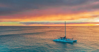 Santorini Sunset Catamaran Cruise with BBQ and Soft drinks