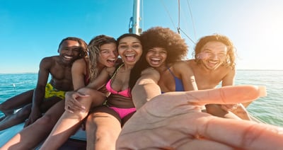 Santorini Catamaran Day Cruise with BBQ meal